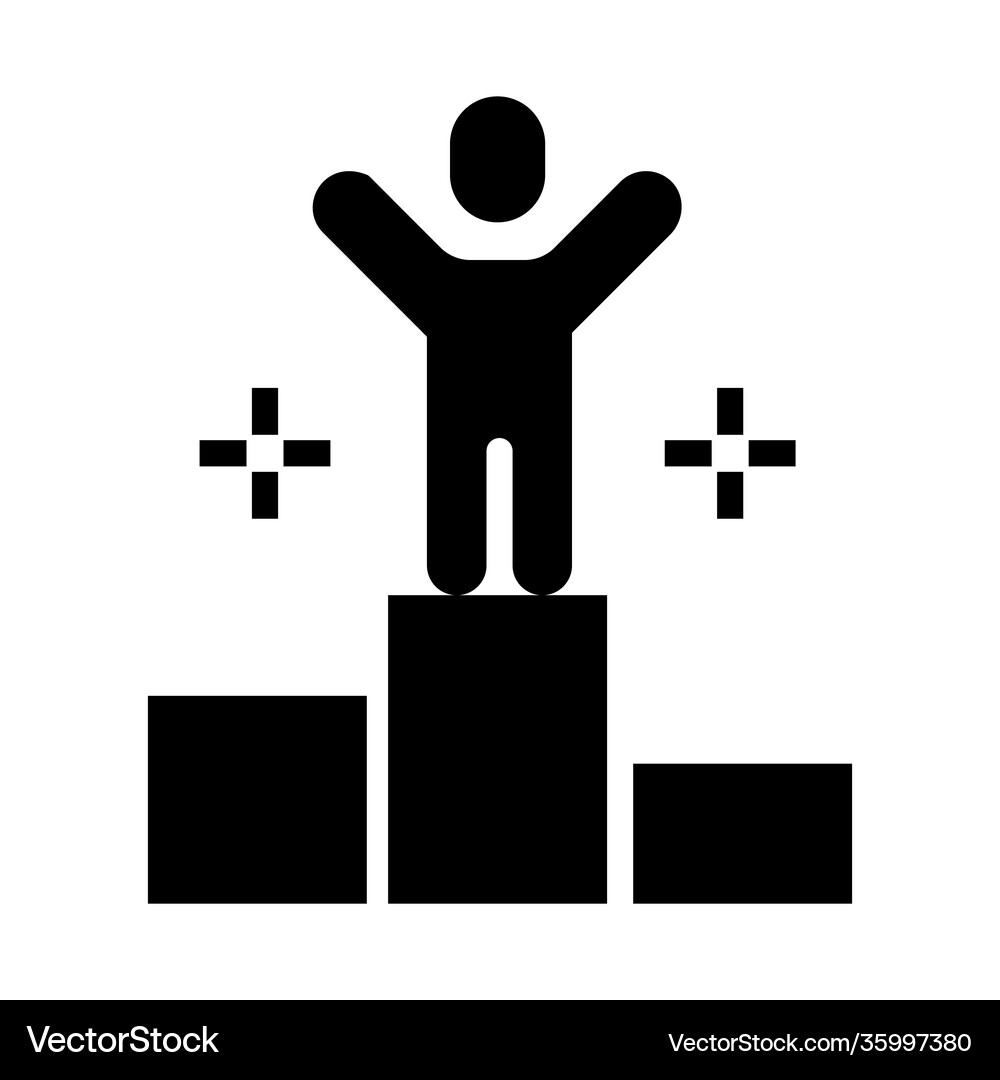 Prize stage Royalty Free Vector Image - VectorStock