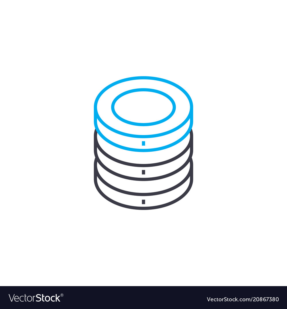 Rate of return thin line stroke icon