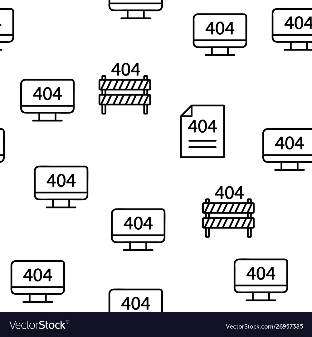 404 http Fehlermeldung nahtloses Muster vector image 404 http Fehlermeldung nahtloses Muster