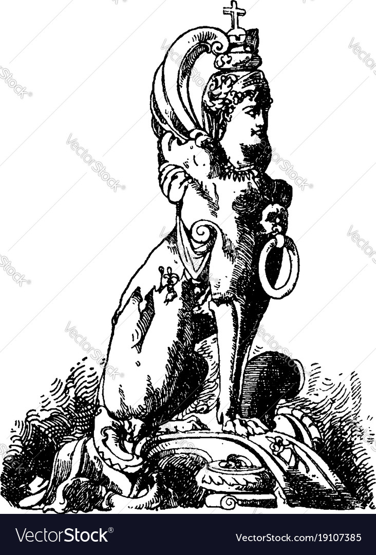 Crouching Sphinx with Ram's Head - Louvre