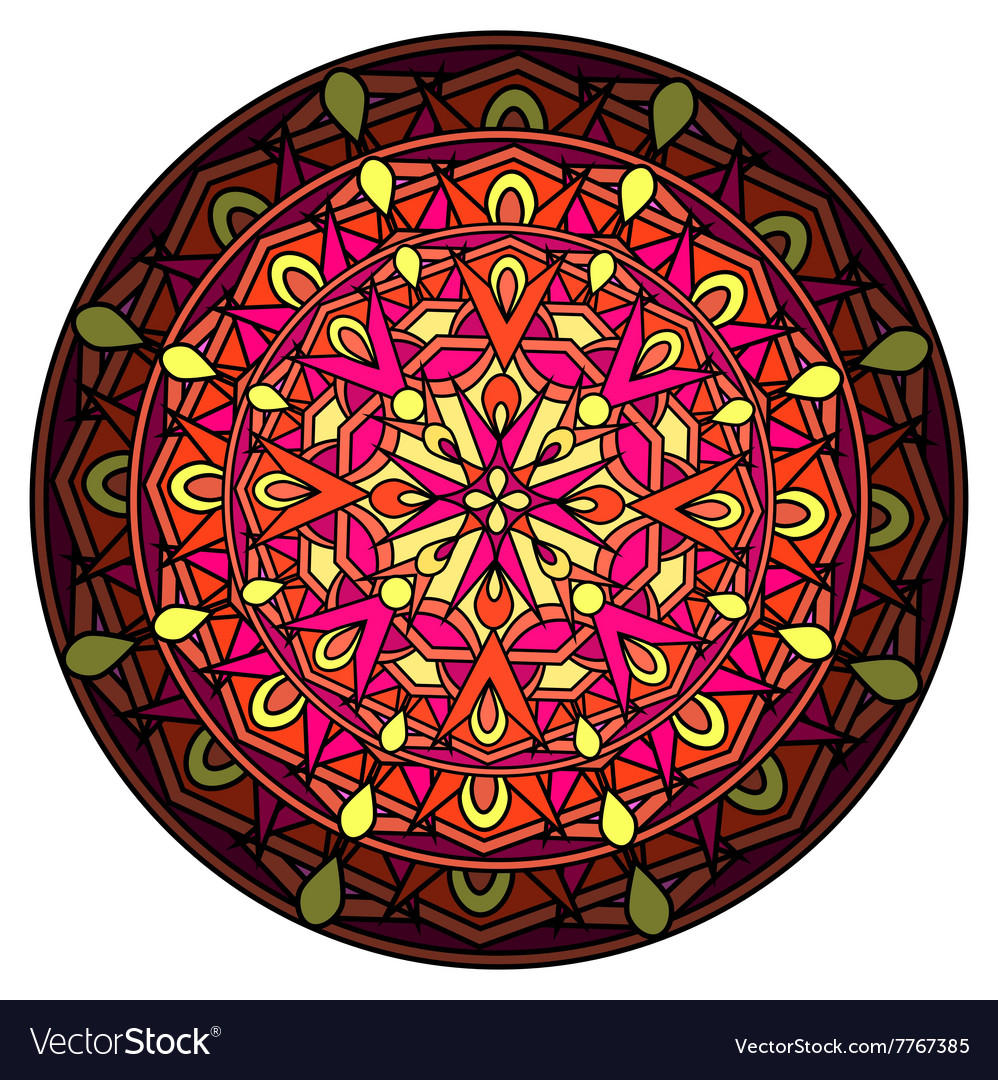 Decorative design element with a circular