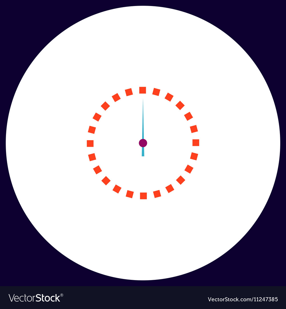 Dial clock computer symbol