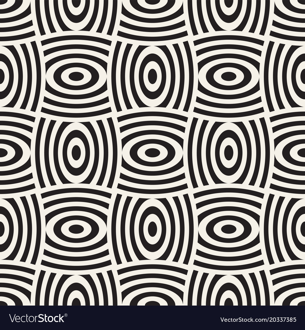 Geometric seamless pattern with curved