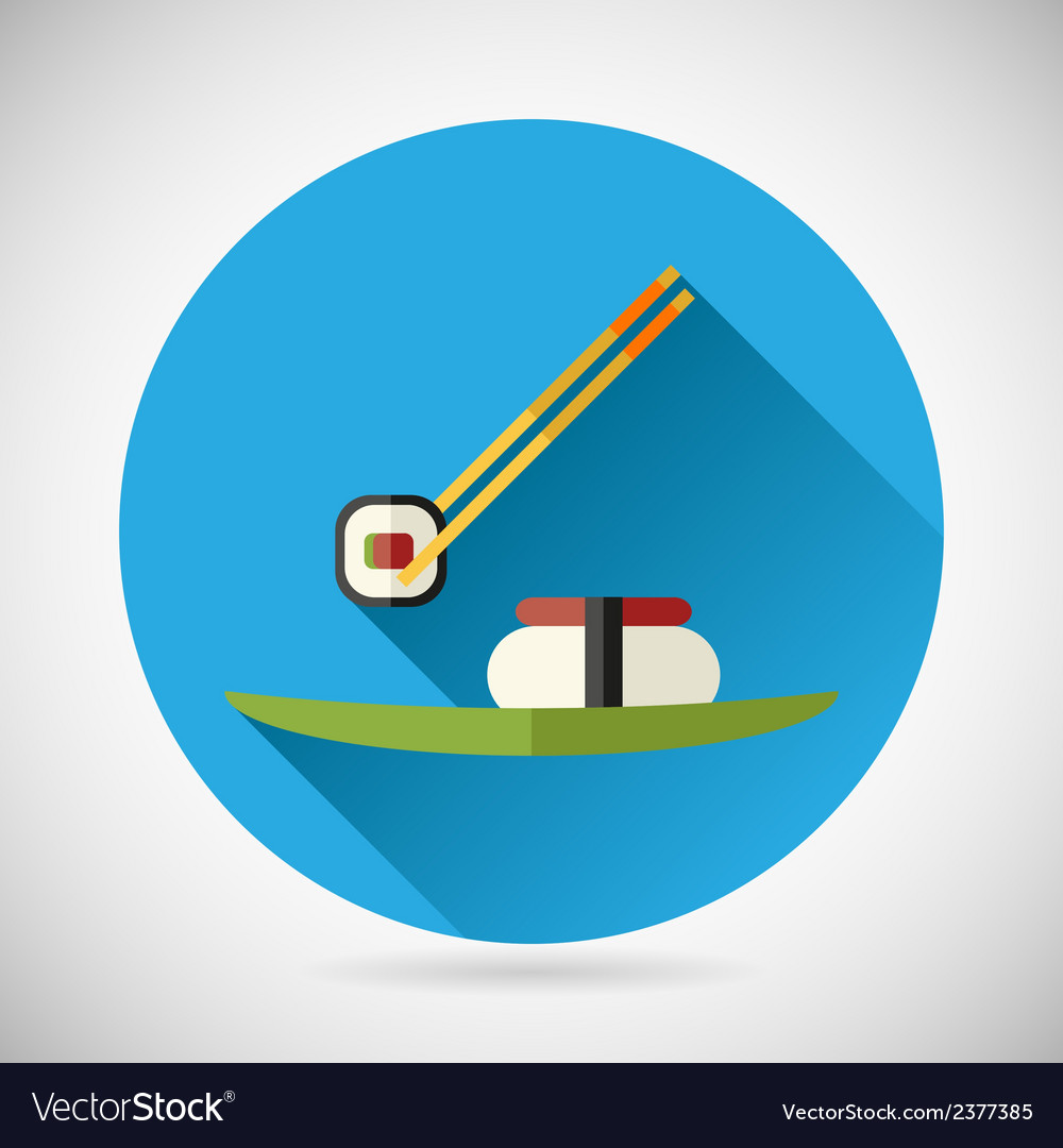 Japanische Food Sticks mit Sushi Roll
