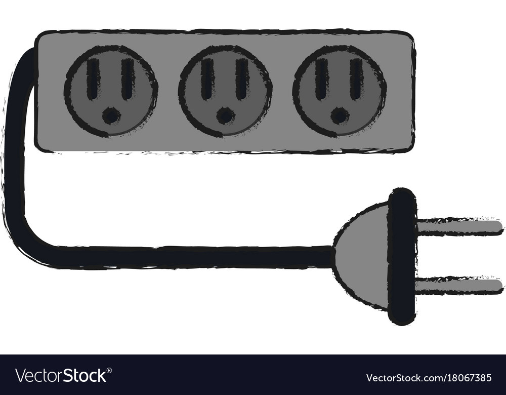 Multiple outlets with plug icon image