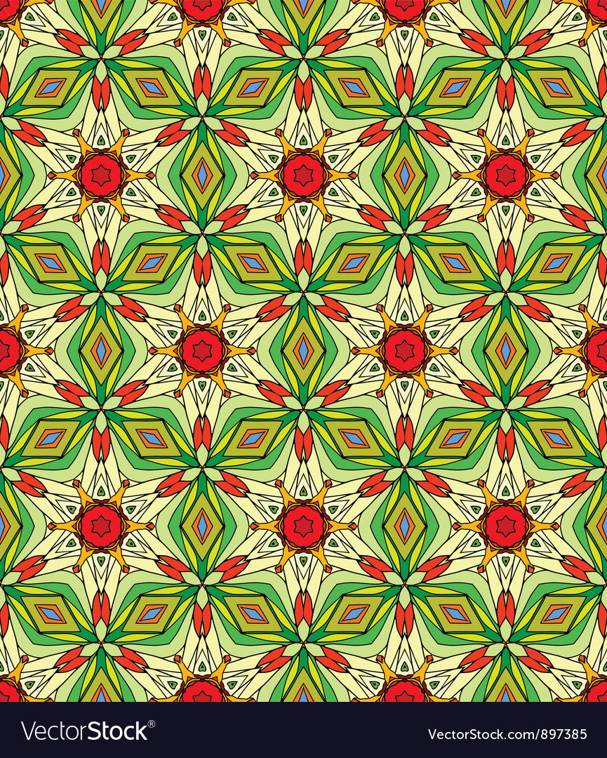 Seamless decorative color retro pattern
