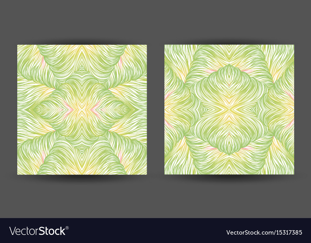Set abstract pattern seamless line art tracery