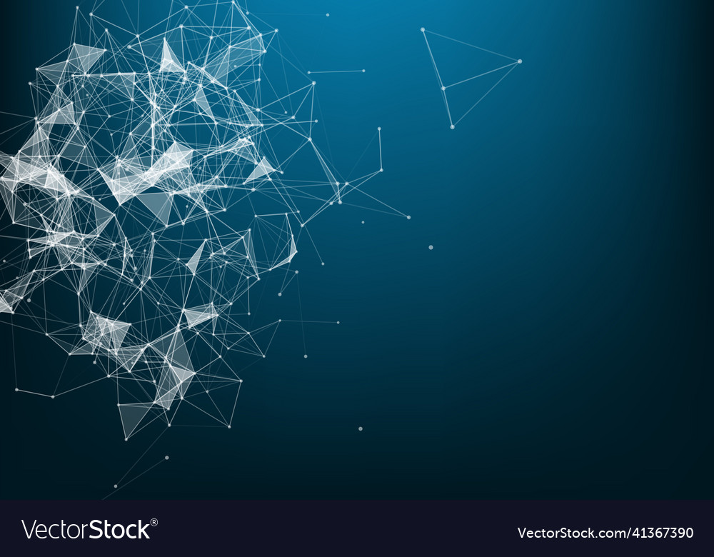 Abstract plexus background with connected lines vector image Abstract plexus background with connected lines