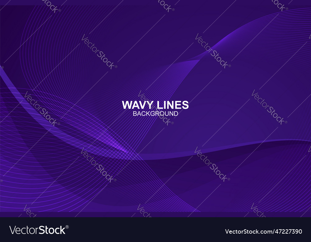 Abstract wavy lines background in design