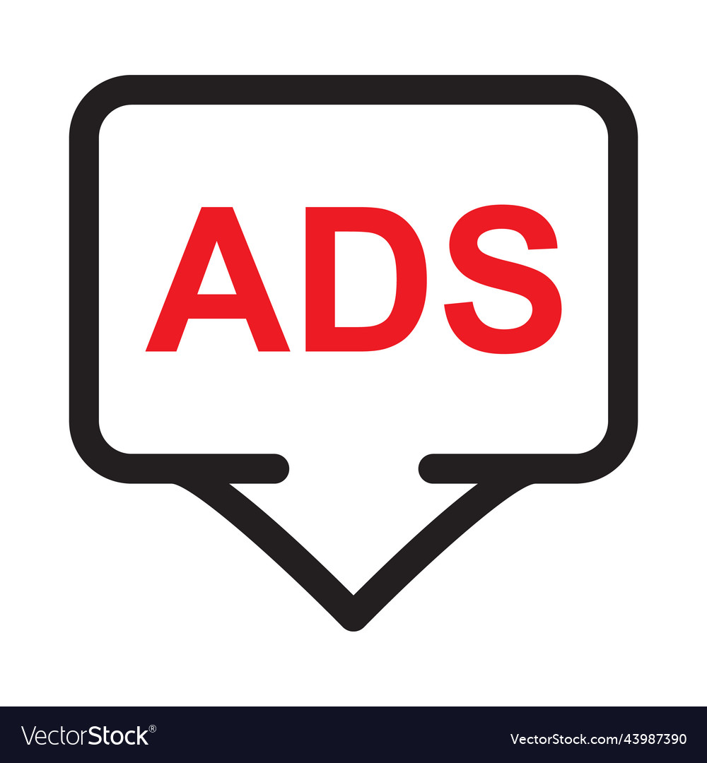 Ad or promo icon marketing advertising concept