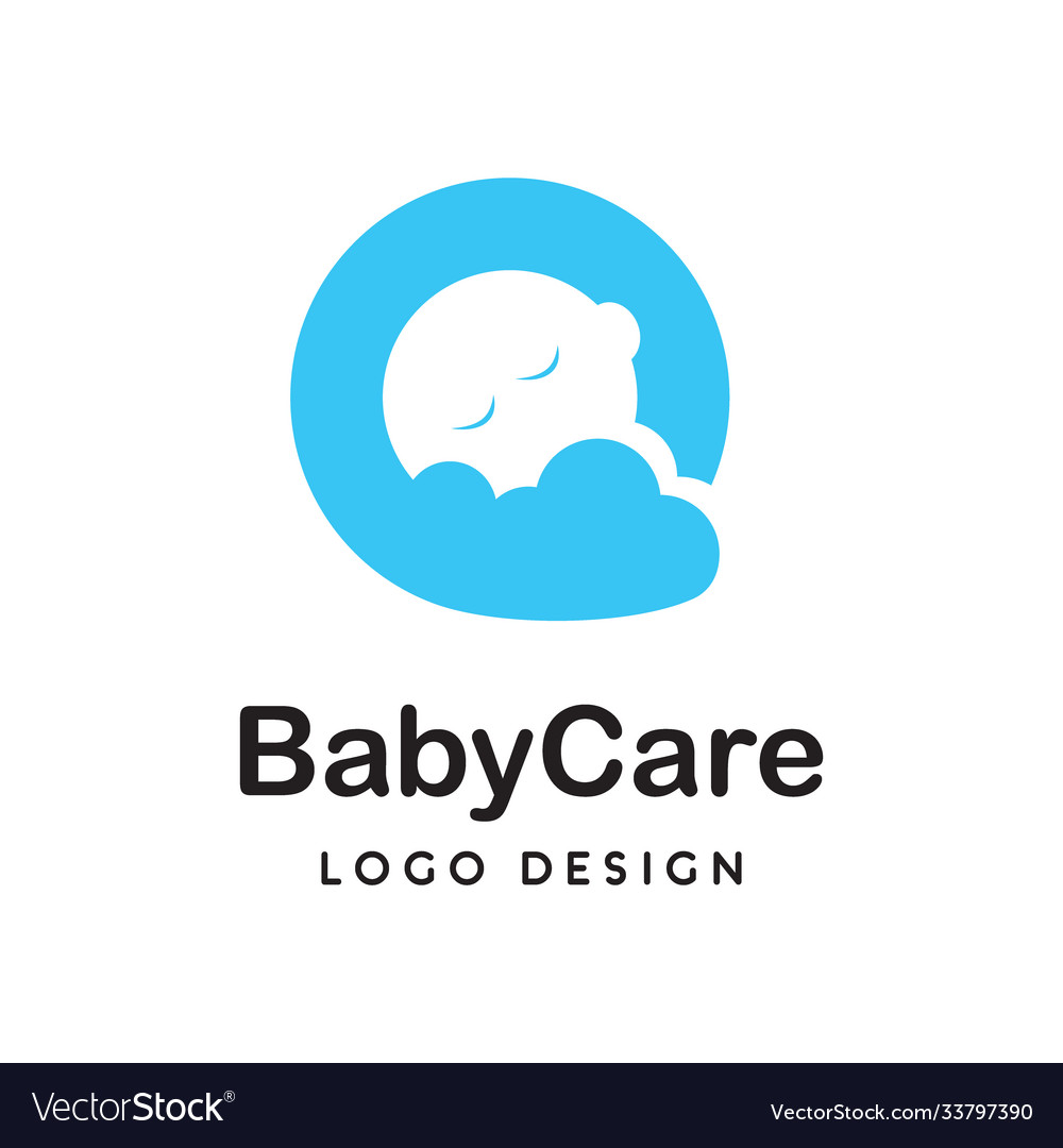 Baby care logo Royalty Free Vector Image - VectorStock