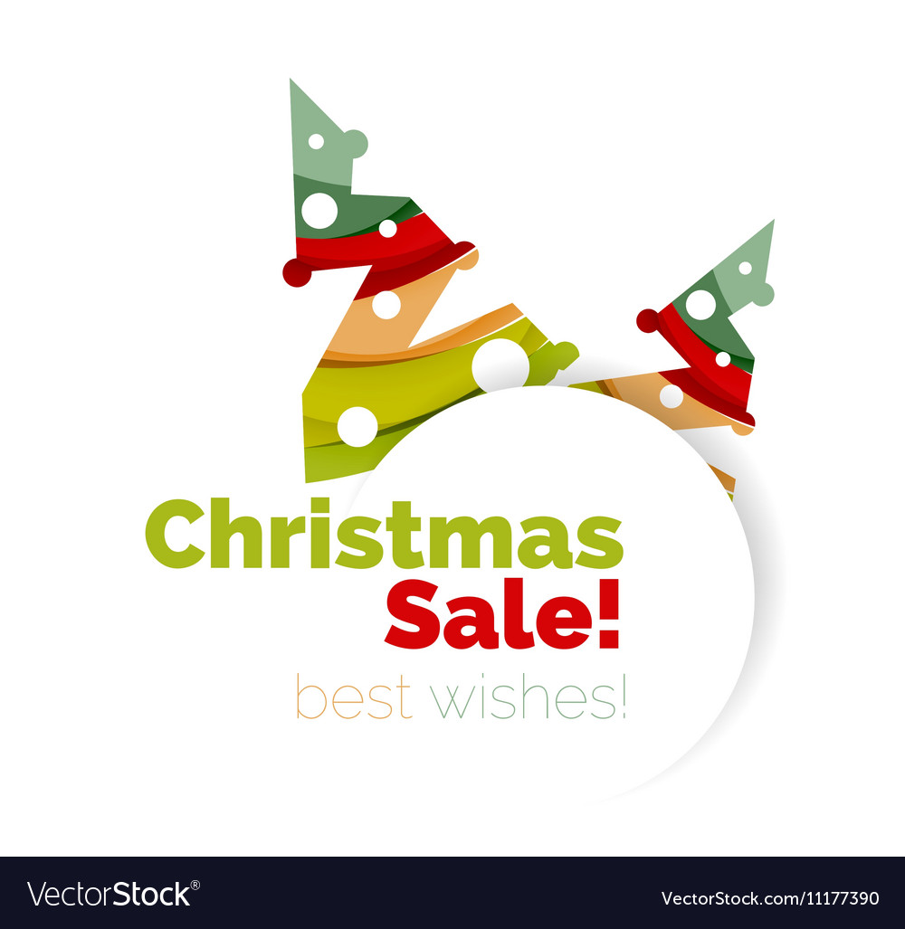 Christmas sale greeting card or banner