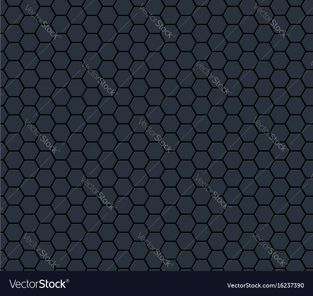 Dark Gray Hexagon Pattern