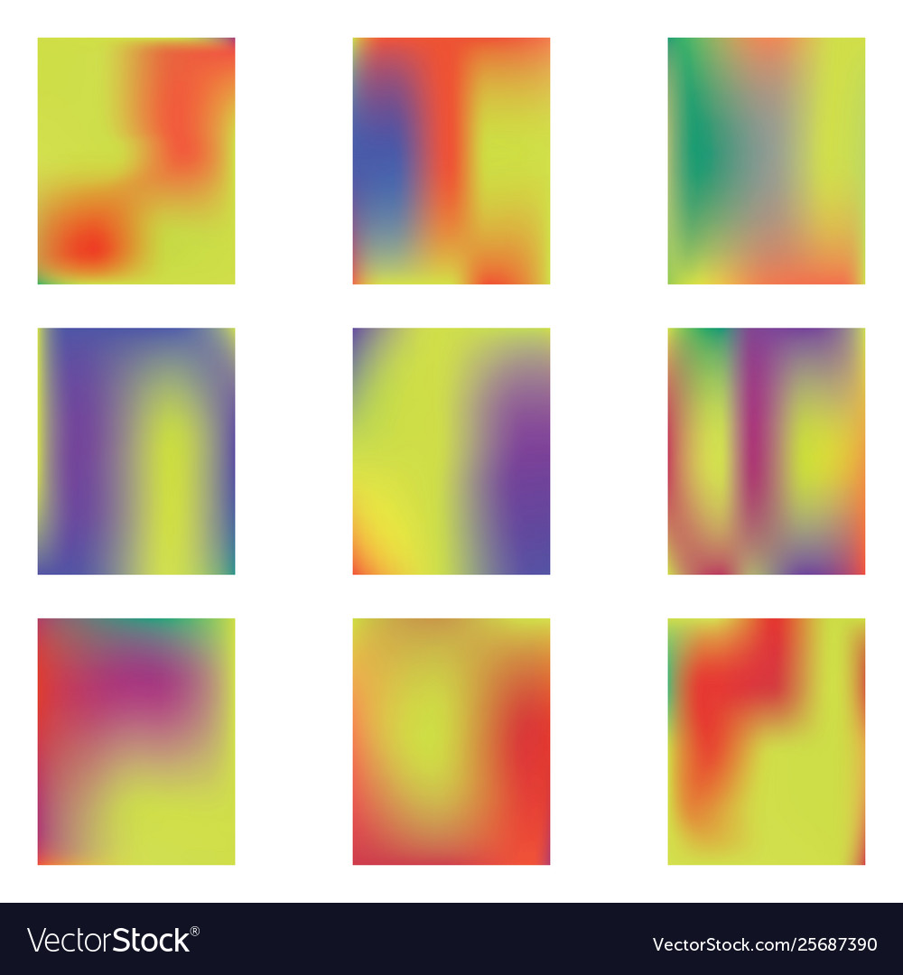 Gradient mesh painted in different colors