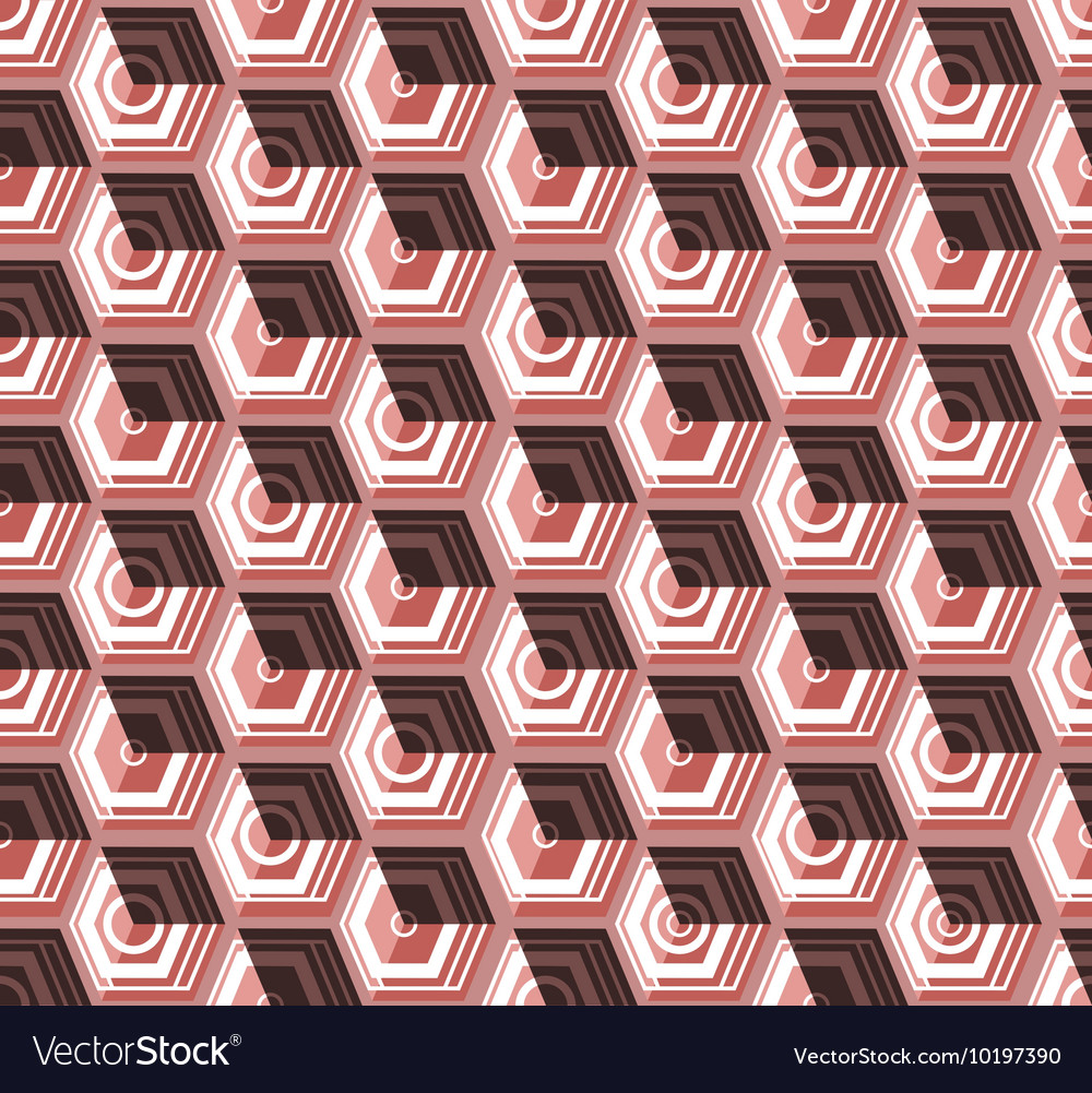 Isometric cubes seamlessly repeatable pattern 3d