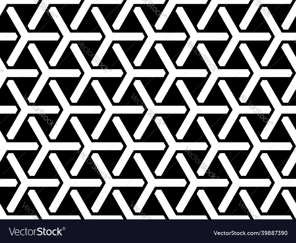 Seamless hexagons pattern vector image Seamless hexagons pattern