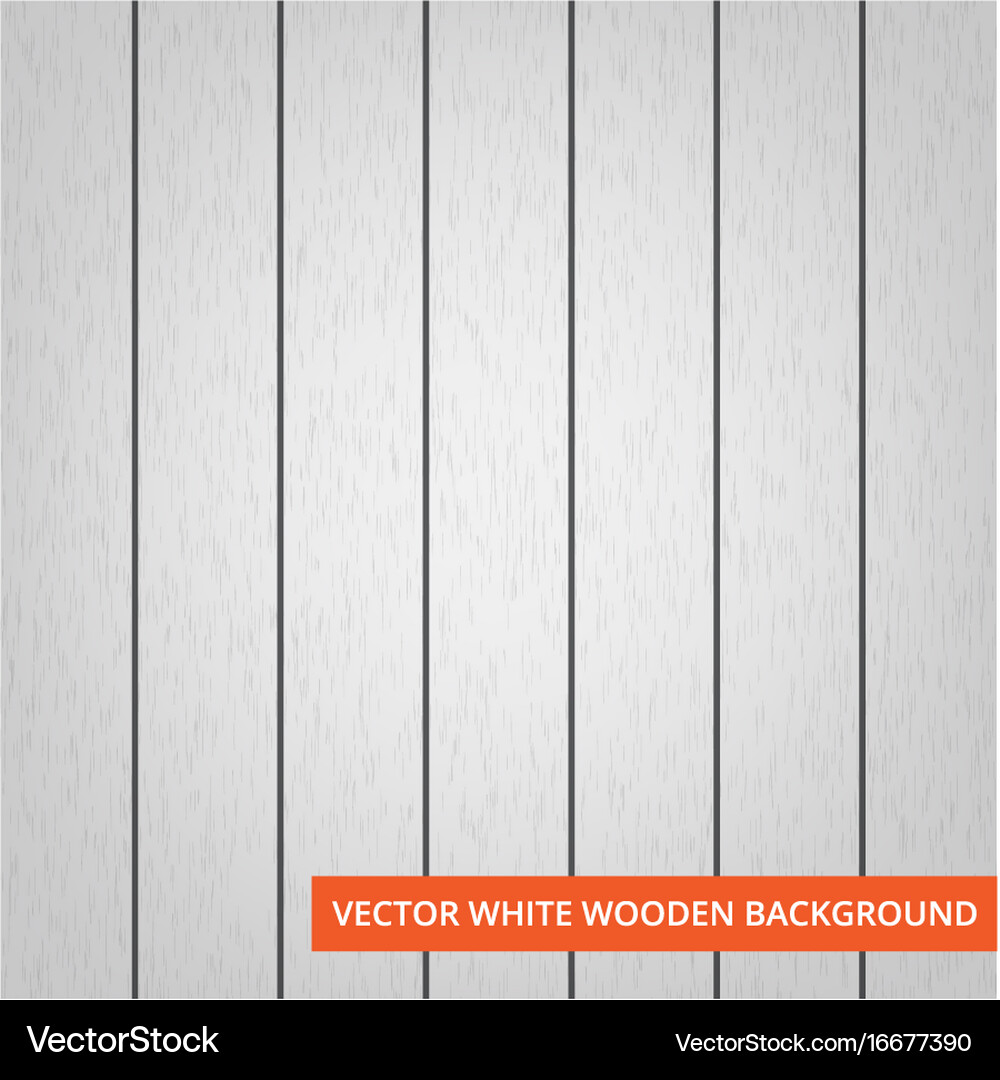 White Wood Planks As Texture And Background Vector Image