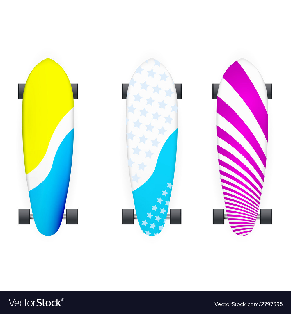 Colored longboards