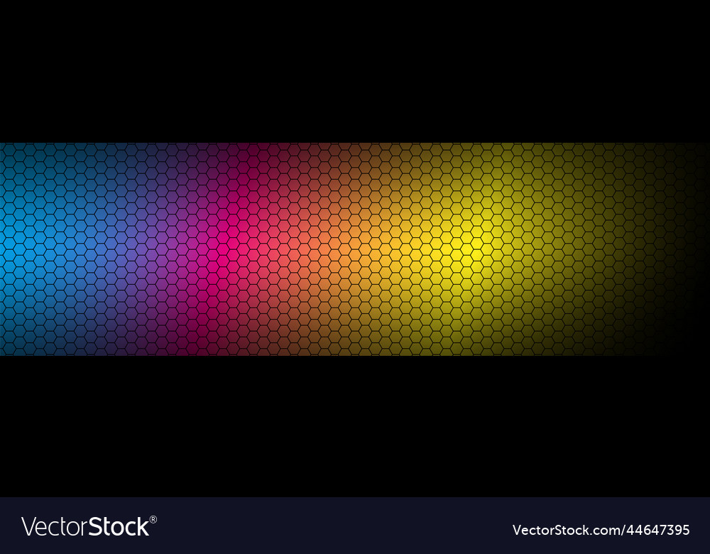 Geometric Metallic Hexagonal Background