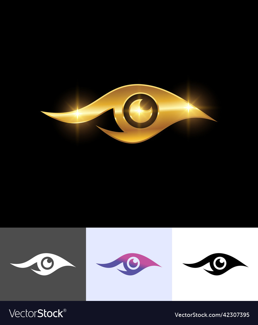 Golden eye symbol sign Royalty Free Vector Image, golden eye 