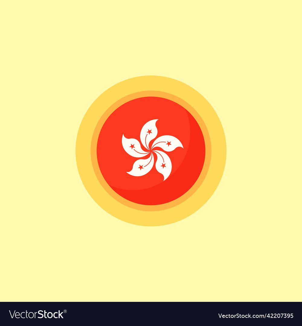 Hong kong - circular flag