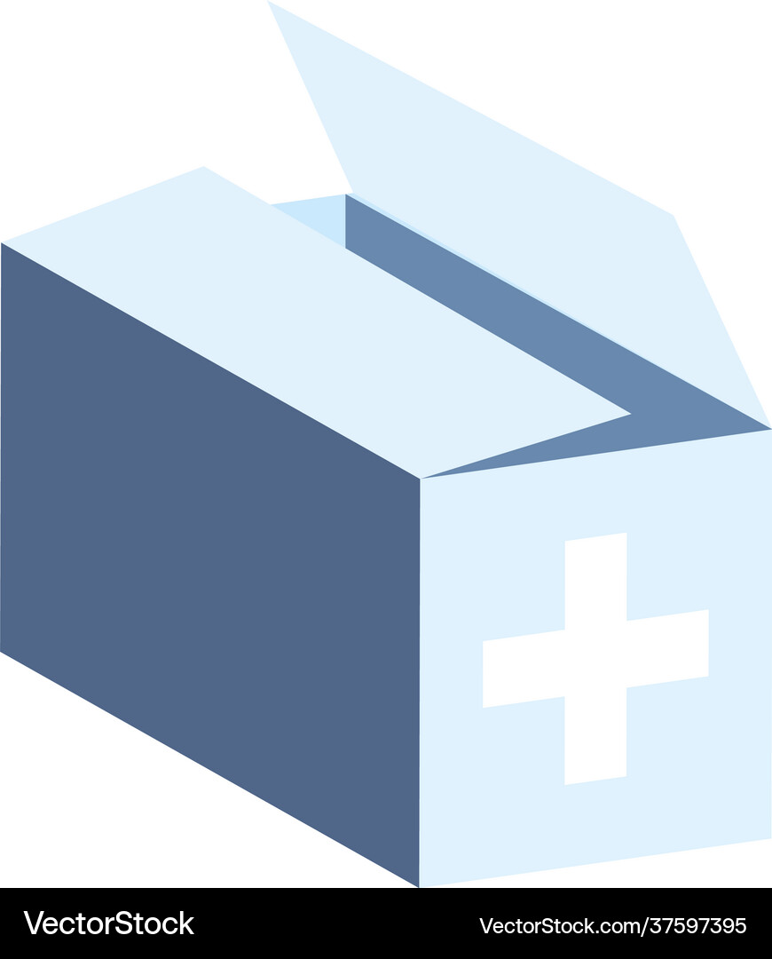 Medical box icons Royalty Free Vector Image - VectorStock