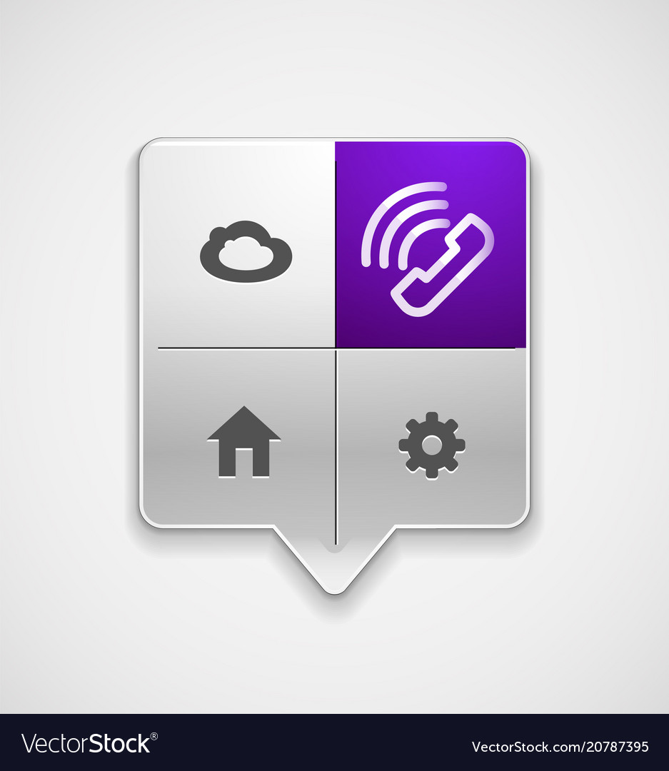 Phone support web button vector image Phone support web button