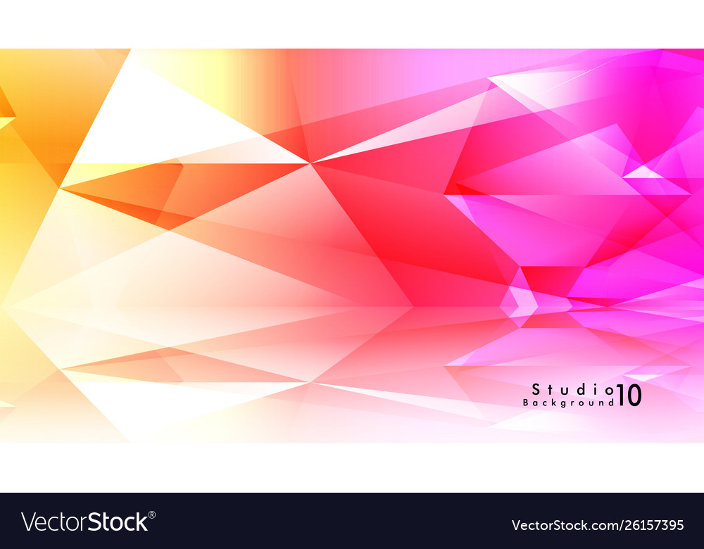 Studio background abstract triangles