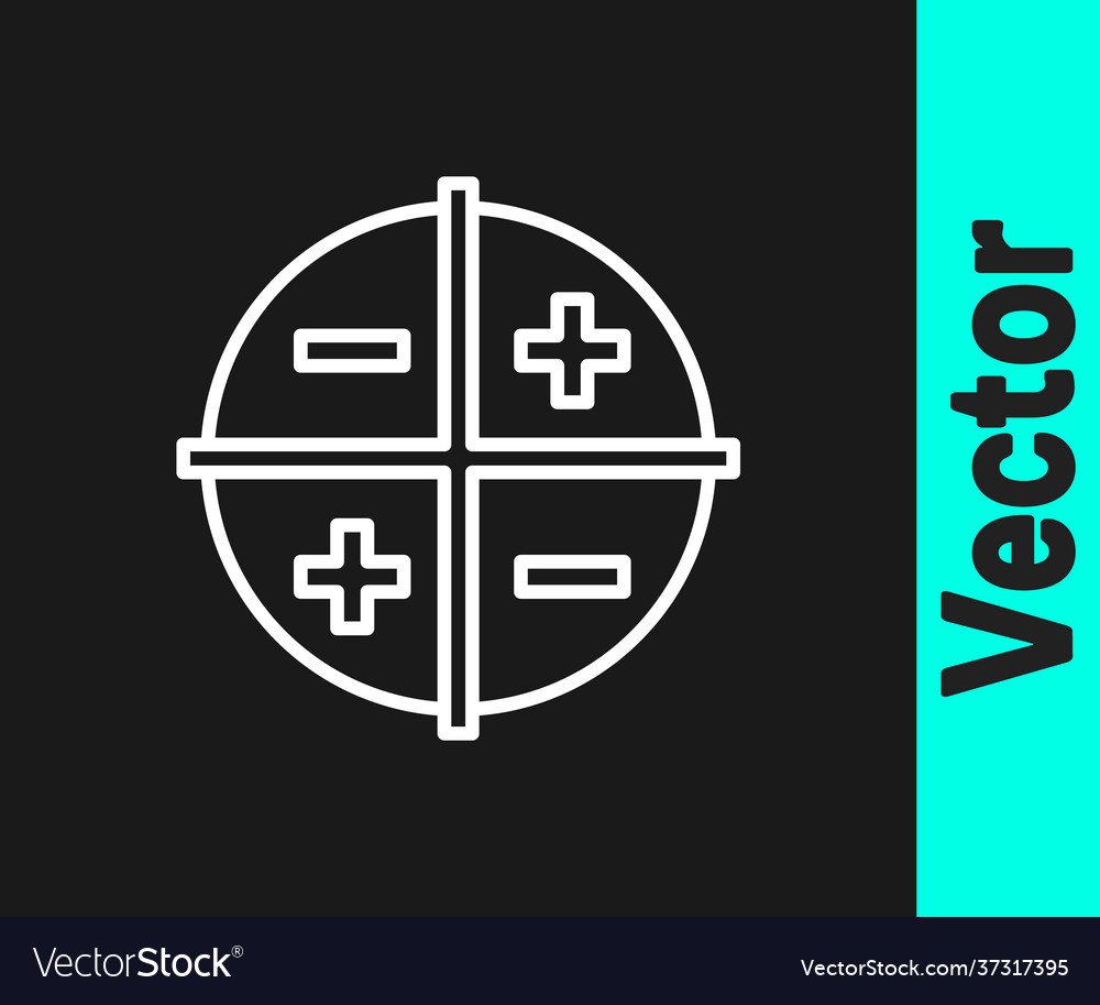 White line xyz coordinate system icon isolated vector image White line xyz coordinate system icon isolated