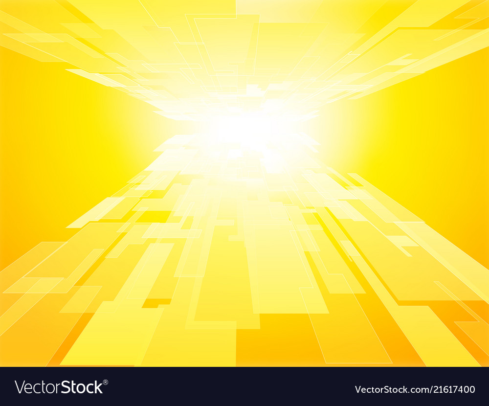 Business concept virtual technology yellow