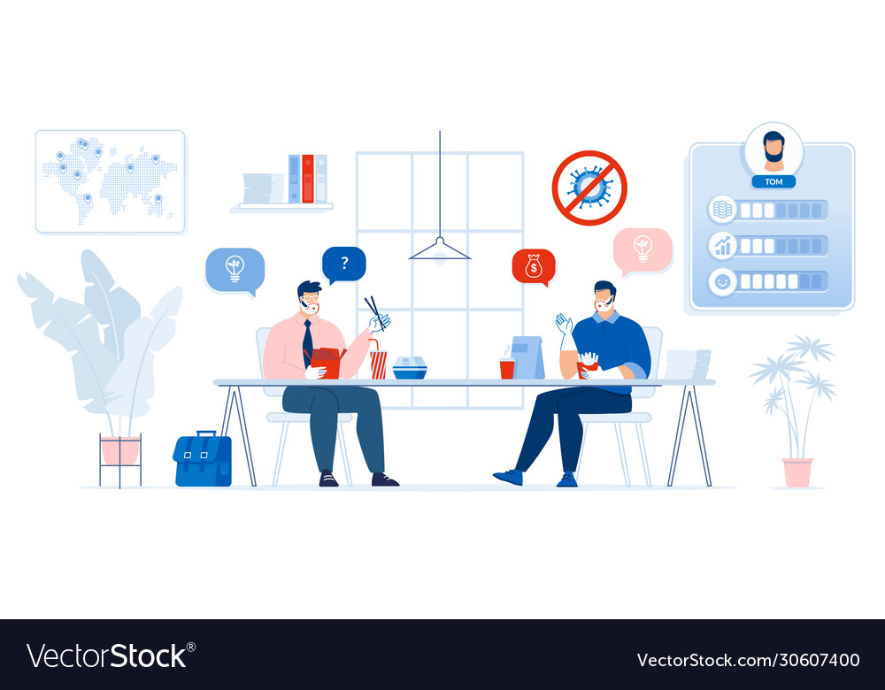 Business success financial income covid19 outbreak vector image Business success financial income covid19 outbreak