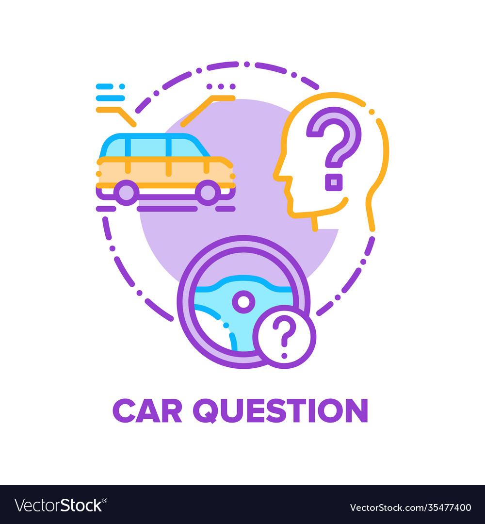 Car question concept color