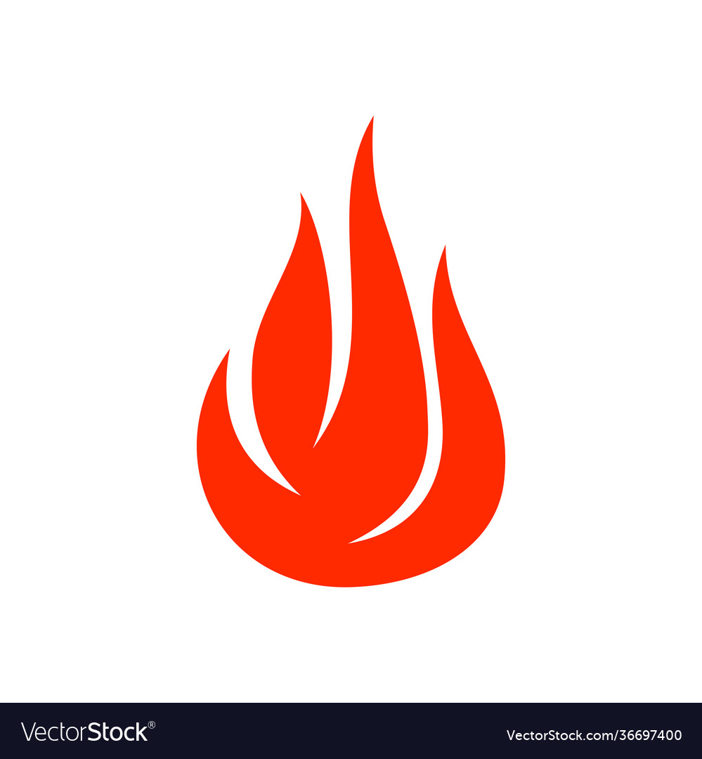 Flammable object sign burning fire blaze ignition Vector Image