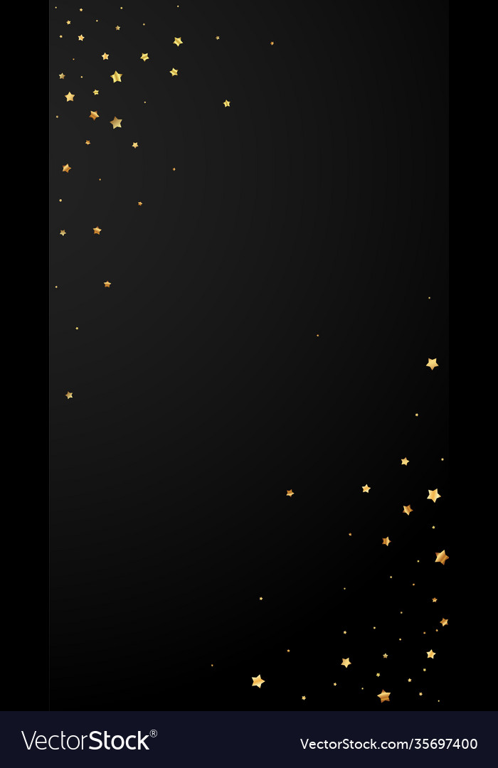 Gold stars random luxury sparkling confetti scatt Vector Image