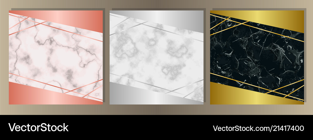 Luxury marble set Royalty Free Vector Image - VectorStock