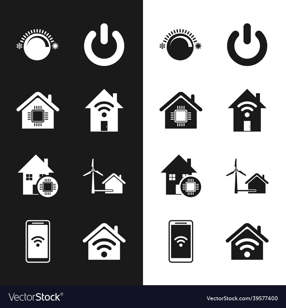 Set smart home with wi-fi thermostat power