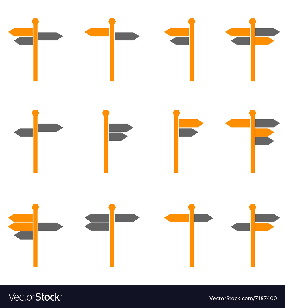 Signboard set in color