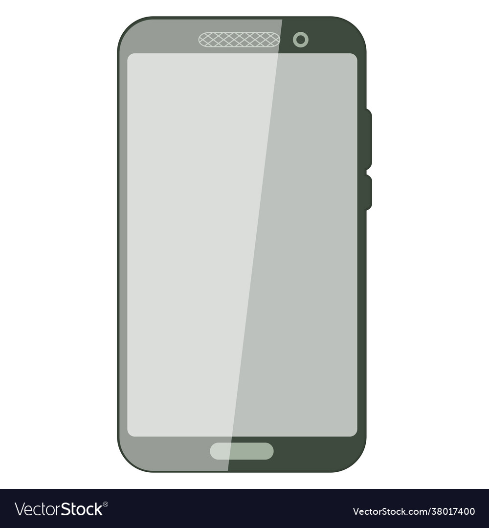 Simple smartphone wit empty screen realistic