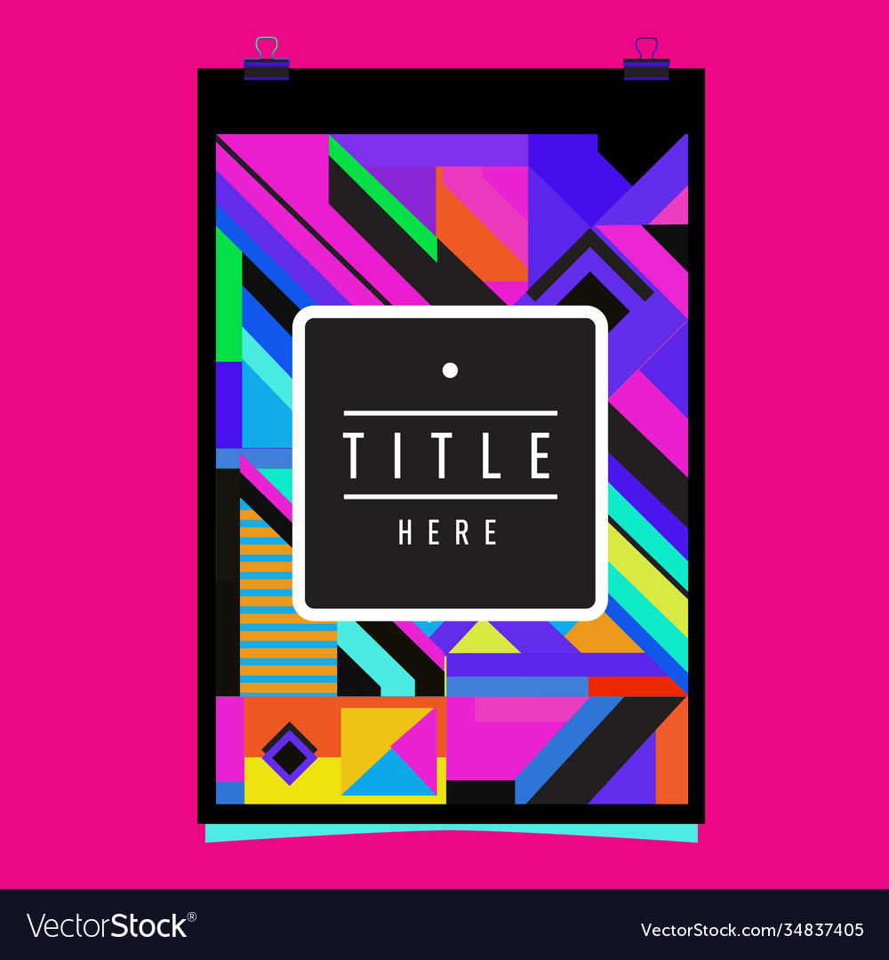 Abstract colorful geometric pattern background Vector Image Abstract colorful geometric pattern background