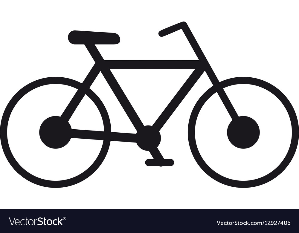 Bicycle transport sport recreational pictograph Vector Image