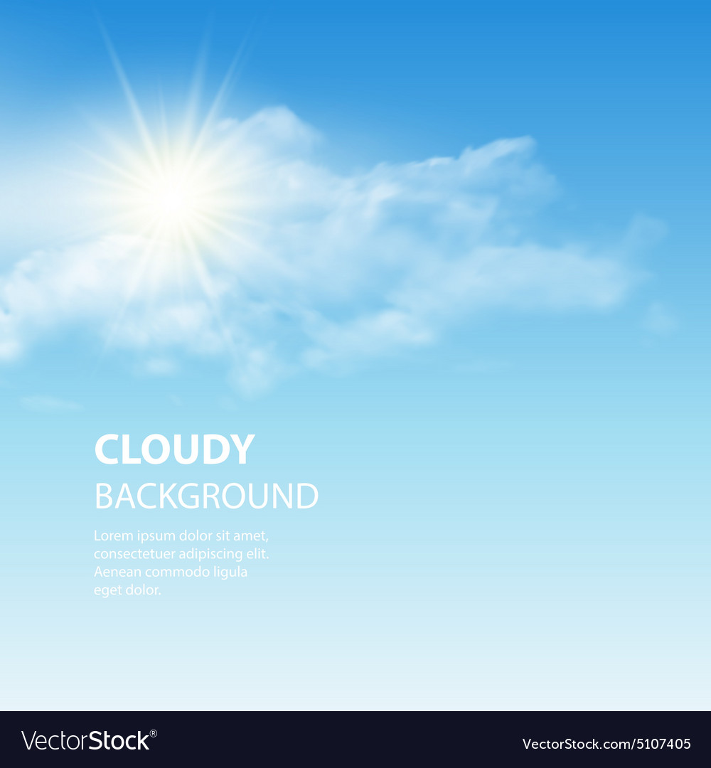 Blue sky background with tiny clouds