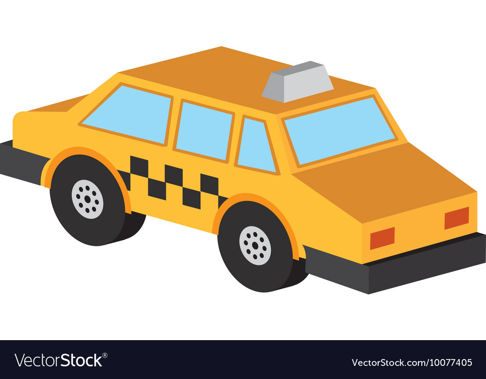 Car isometric vehicle icon