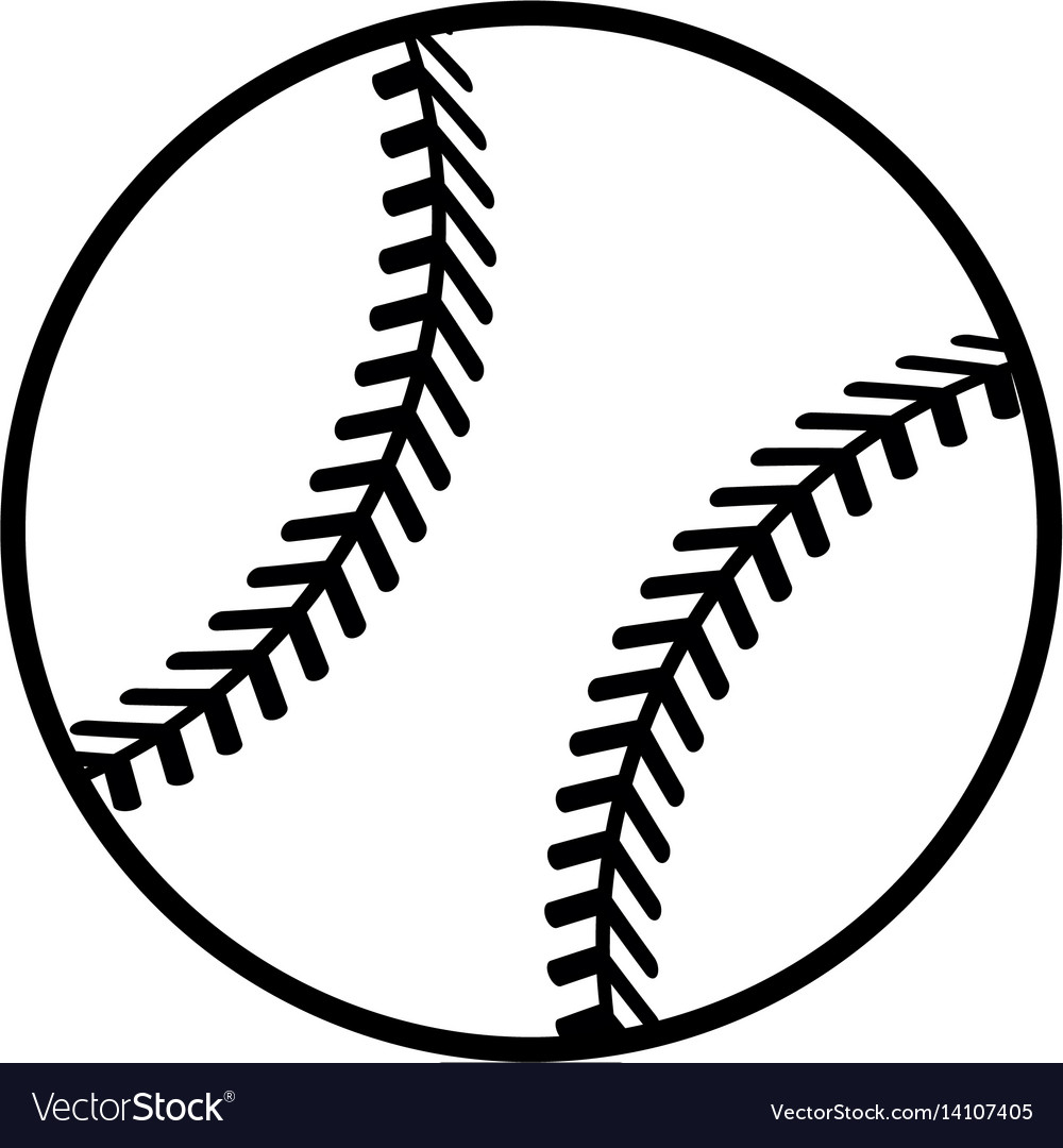 Figure ball to play baseballl icon Royalty Free Vector Image