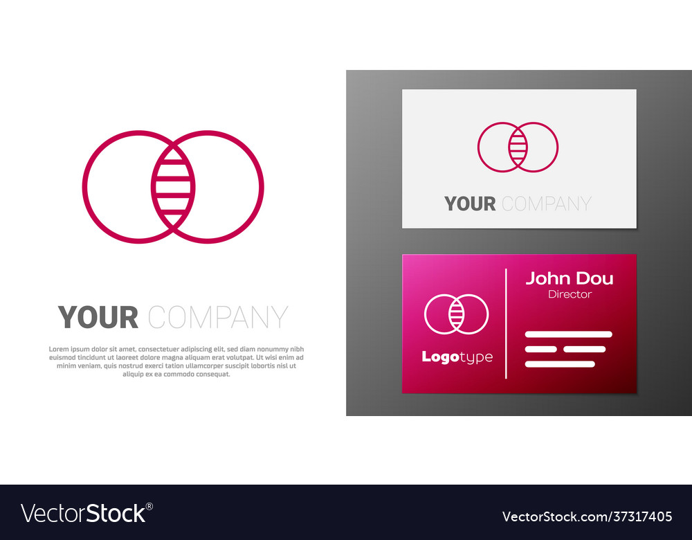 Logotype line mathematics sets a and b icon Vector Image Logotype line mathematics sets a and b icon