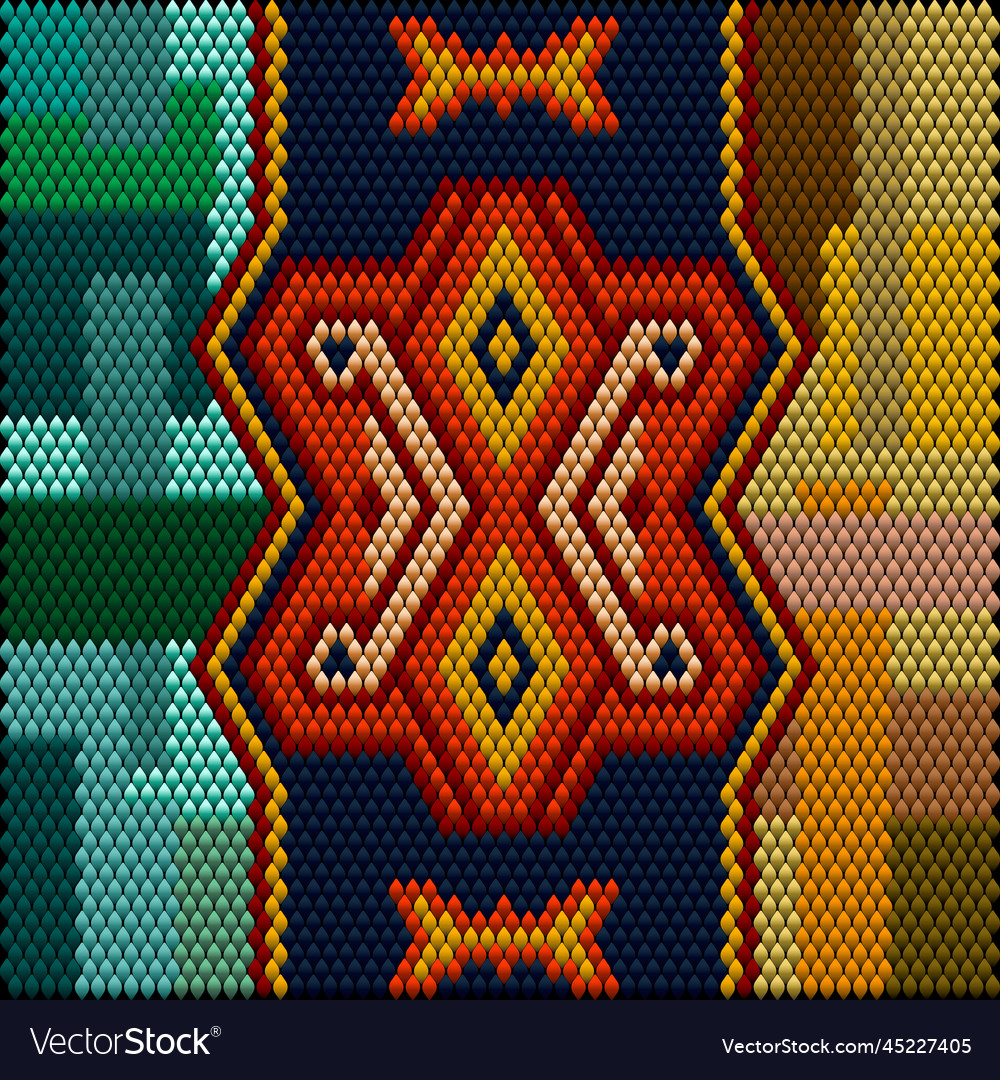 Pattern ornament tracery mosaic ethnic folk