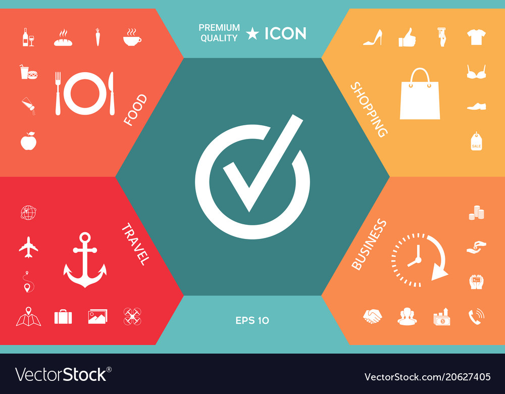 Rounded check mark icon