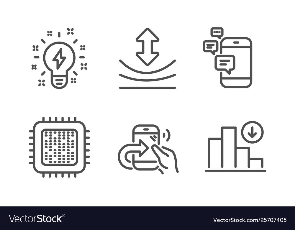 Share call communication and cpu processor icons