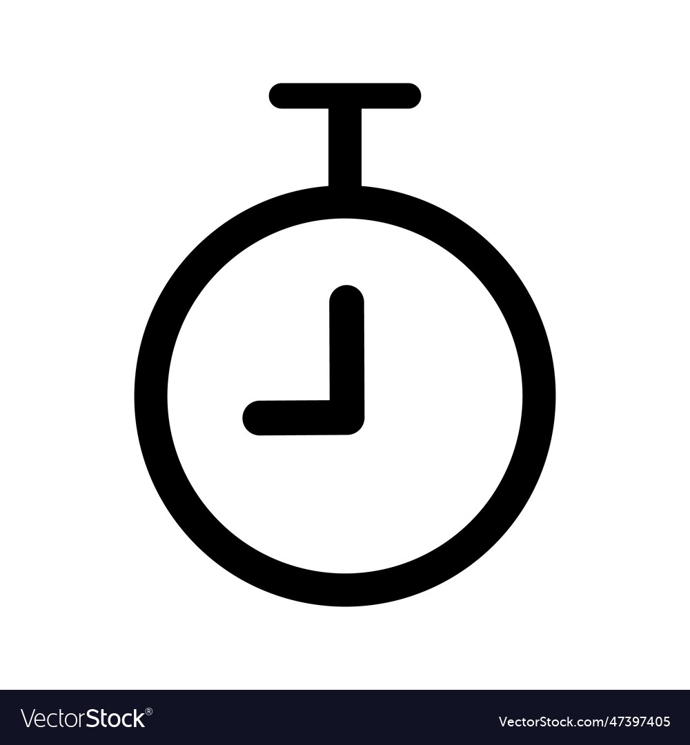 Simple timer icon or time measurement vector image Simple timer icon or time measurement