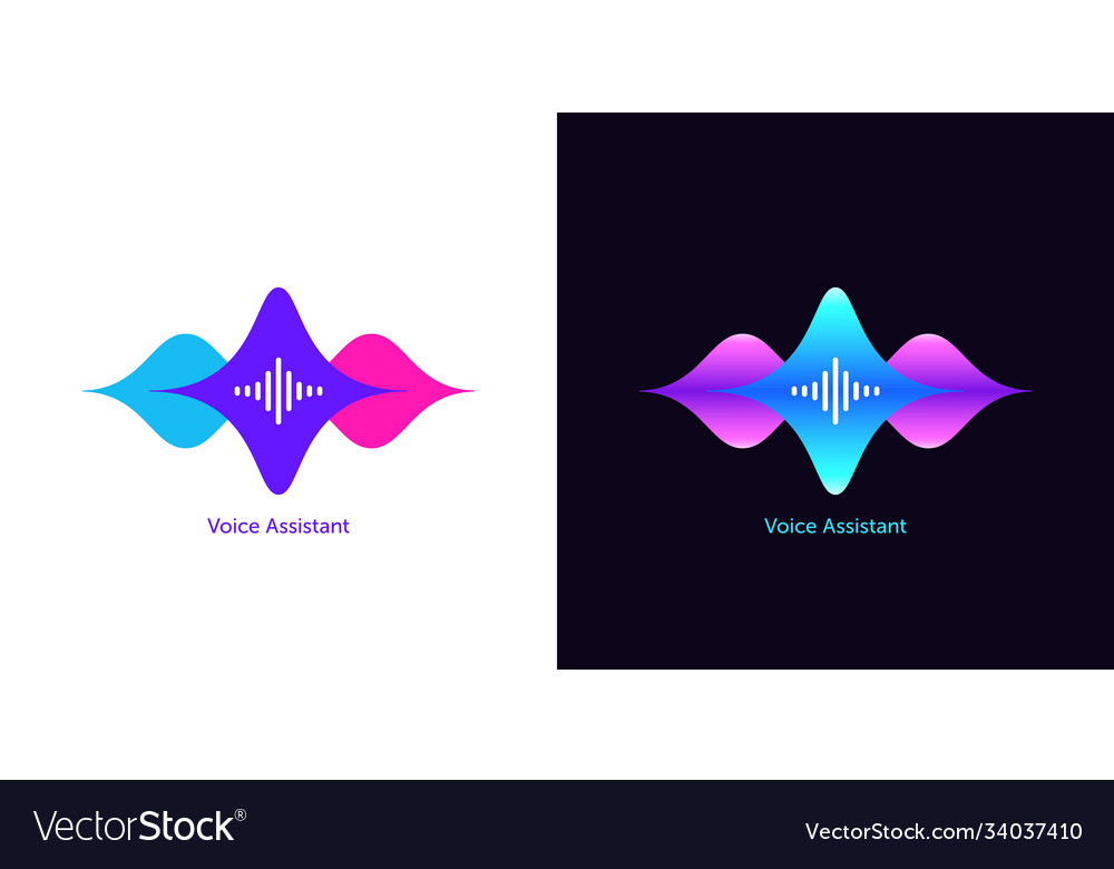 Acoustic wave shape for voice assistant abstract