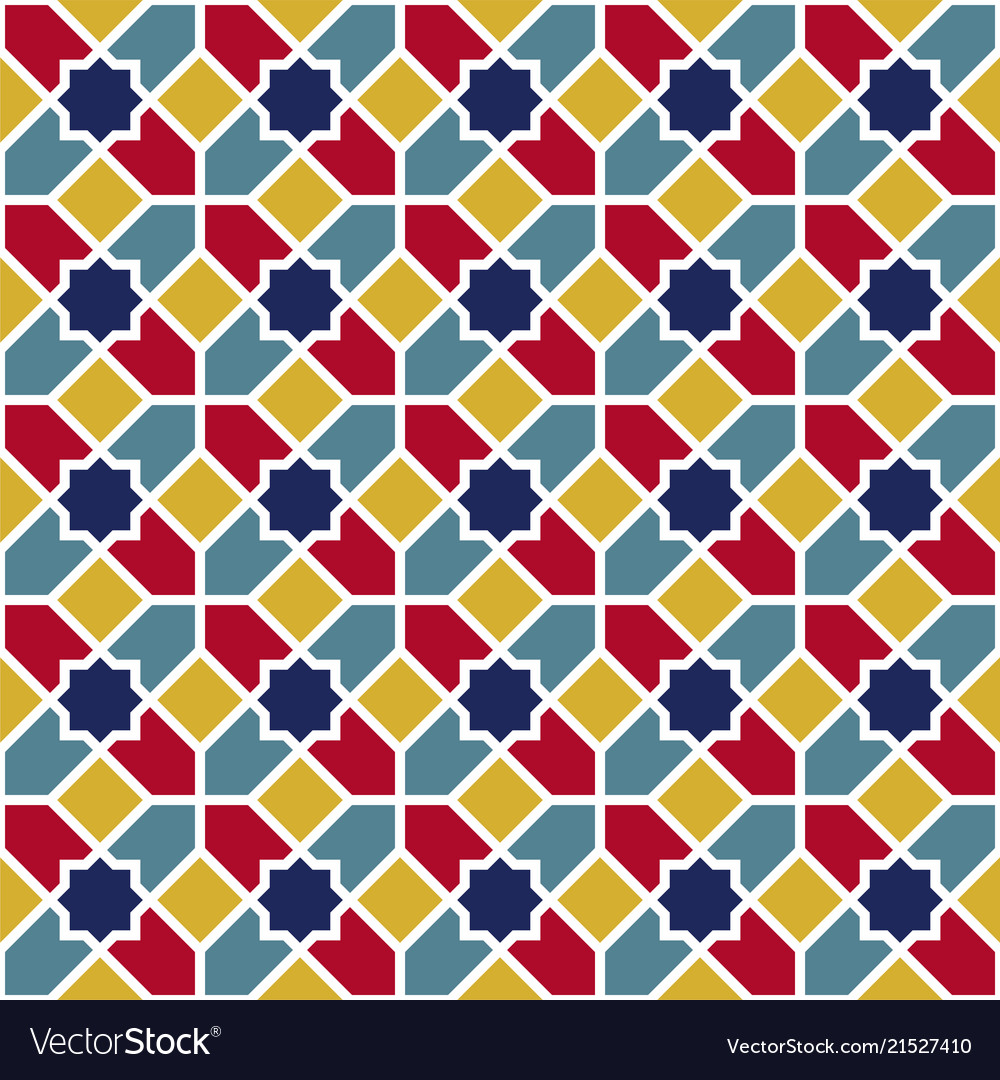 Background with seamless pattern in colorful